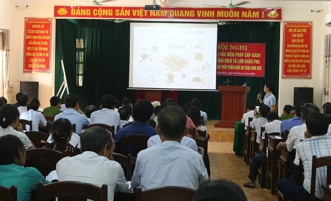 Huyện Hoằng Hóa: Triển khai các biện pháp cấp bách phòng chống dịch tả lợn Châu Phi