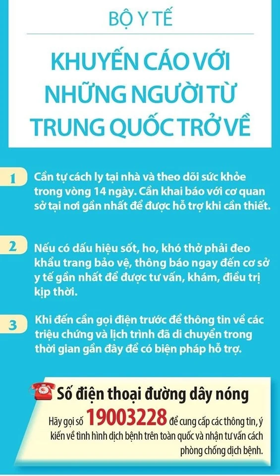 Phòng chống virus Corona: Khuyến cáo mới nhất của Bộ Y tế