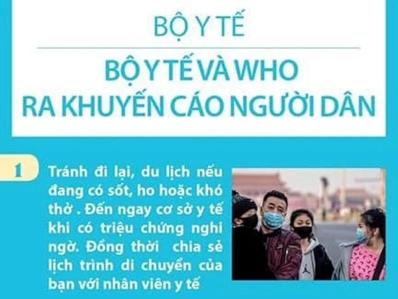 Phòng chống virus Corona: Khuyến cáo mới nhất của Bộ Y tế