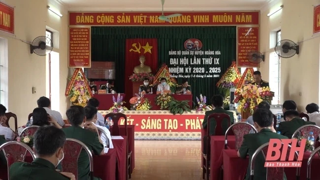 Đại hội Đảng bộ Quân sự huyện Hoằng Hóa lần thứ IX