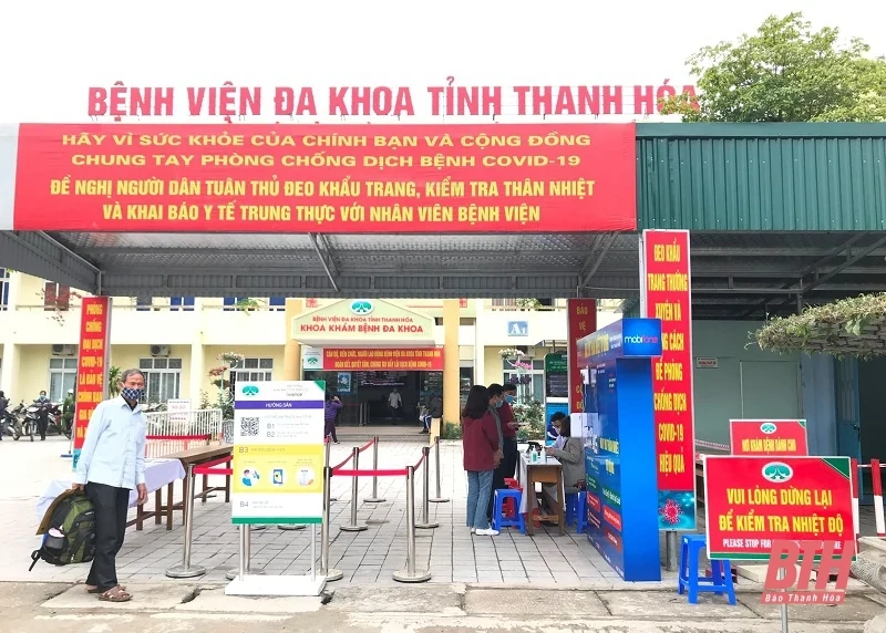 Triển khai thực hiện khai báo y tế bằng quét mã QR Code tại Bệnh viện Đa khoa tỉnh Thanh Hóa
