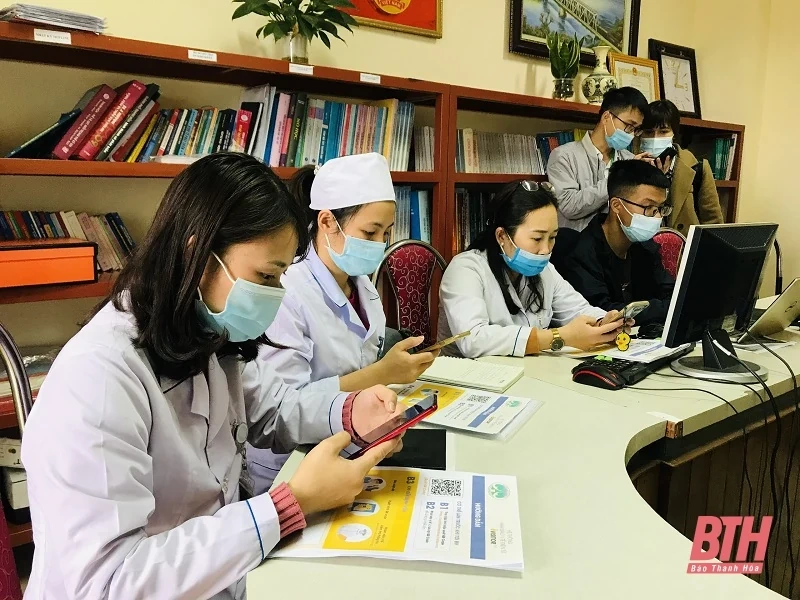 Triển khai thực hiện khai báo y tế bằng quét mã QR Code tại Bệnh viện Đa khoa tỉnh Thanh Hóa