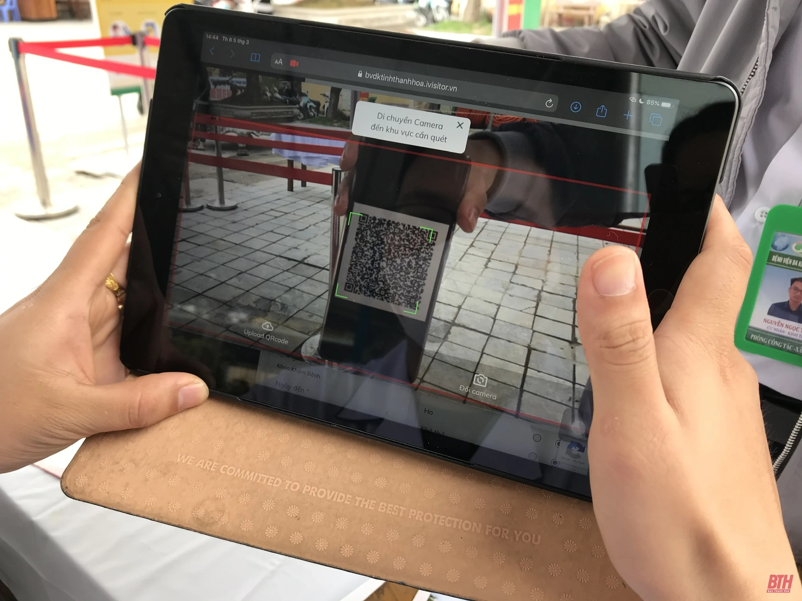 Triển khai thực hiện khai báo y tế bằng quét mã QR Code tại Bệnh viện Đa khoa tỉnh Thanh Hóa