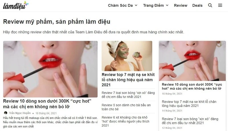 Làm điệu - Review mỹ phẩm một cách “chân thật”