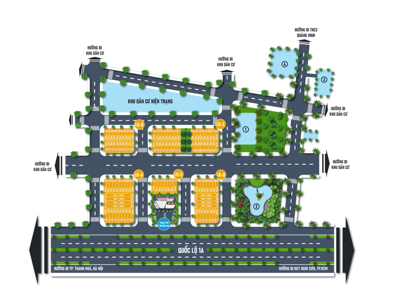 Khu đô thị Quảng Ninh, Quảng Xương: Tiềm năng nhờ nằm cạnh Quốc lộ 1A