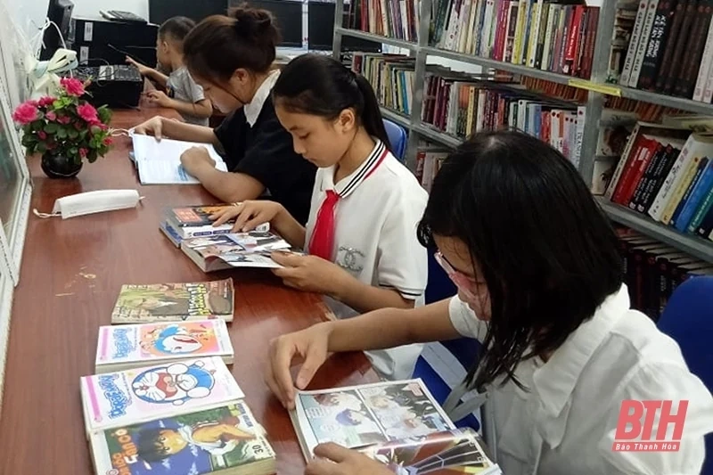 Bạn đọc trẻ ở huyện vùng cao Quan Hóa hưởng ứng Ngày Sách và Văn hóa đọc Việt Nam