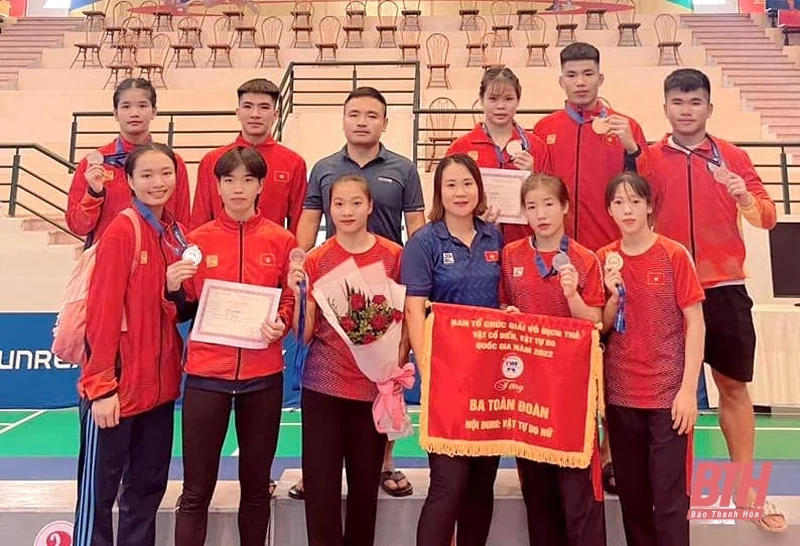 Thanh Hóa xếp thứ ba toàn đoàn nữ tại Giải vô địch trẻ vật tự do, vật cổ điển quốc gia 2022