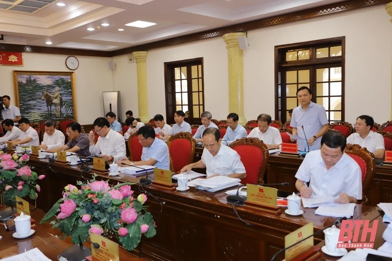 Ban Thường vụ Tỉnh ủy cho ý kiến vào các tờ trình của Ban Cán sự Đảng UBND tỉnh