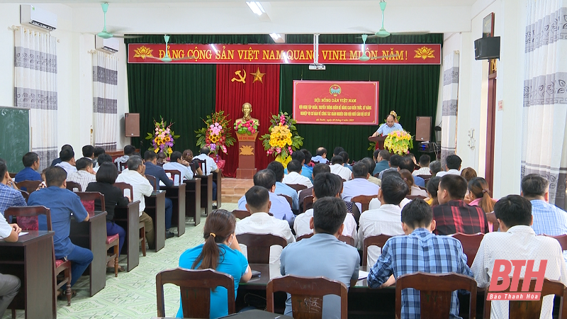 Nâng cao kiến thức, kỹ năng nghiệp vụ về công tác giảm nghèo cho cán bộ Hội Nông dân cơ sở huyện Bá Thước