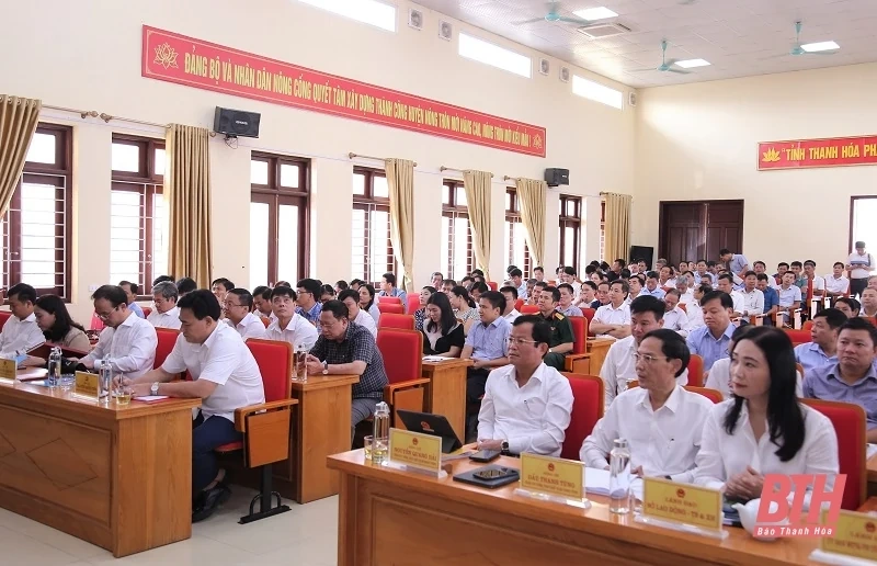 Bộ trưởng Bộ LĐ, TB&XH Đào Ngọc Dung tiếp xúc cử tri huyện Nông Cống và Như Thanh