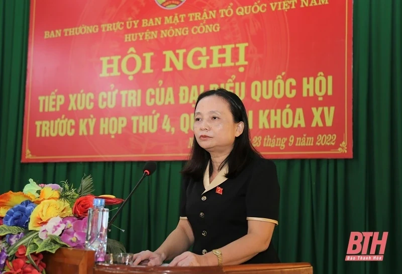 Bộ trưởng Bộ LĐ, TB&XH Đào Ngọc Dung tiếp xúc cử tri huyện Nông Cống và Như Thanh