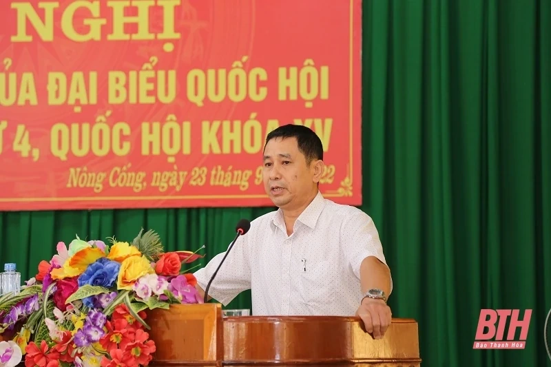 Bộ trưởng Bộ LĐ, TB&XH Đào Ngọc Dung tiếp xúc cử tri huyện Nông Cống và Như Thanh