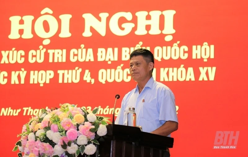 Bộ trưởng Bộ LĐ, TB&XH Đào Ngọc Dung tiếp xúc cử tri huyện Nông Cống và Như Thanh