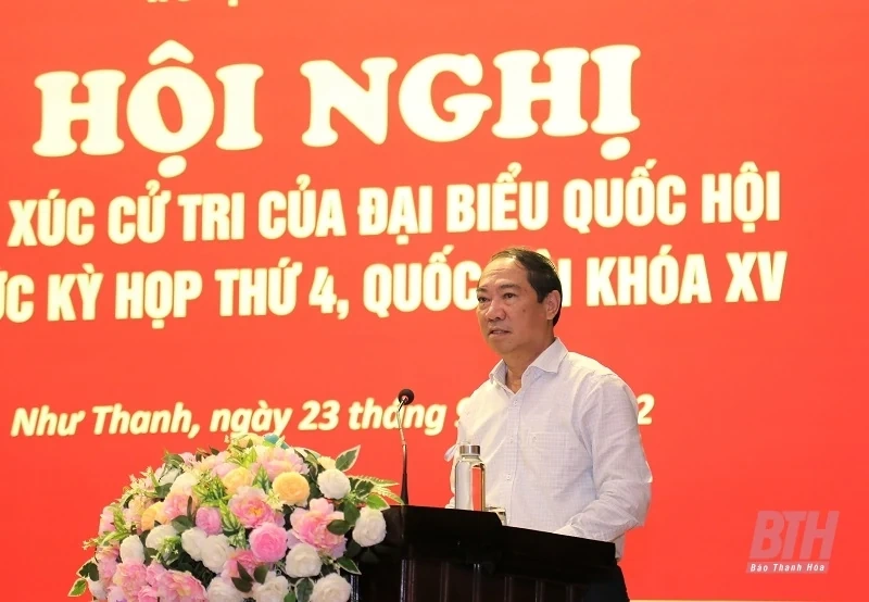 Bộ trưởng Bộ LĐ, TB&XH Đào Ngọc Dung tiếp xúc cử tri huyện Nông Cống và Như Thanh