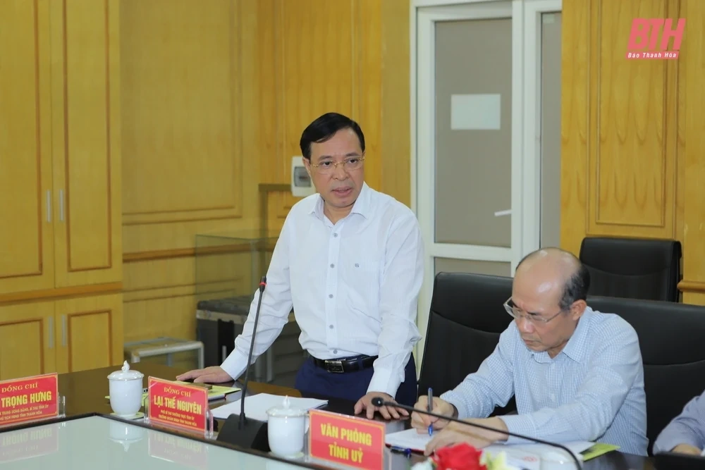 Thường trực Tỉnh ủy khảo sát một số dự án hạ tầng tại Khu Kinh tế Nghi Sơn