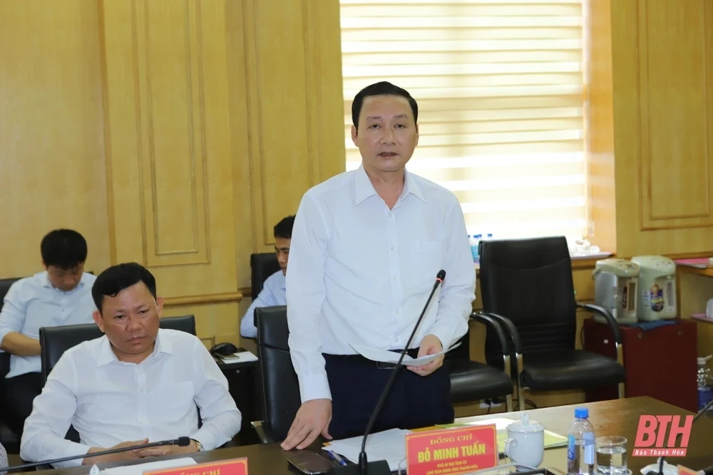 Thường trực Tỉnh ủy khảo sát một số dự án hạ tầng tại Khu Kinh tế Nghi Sơn