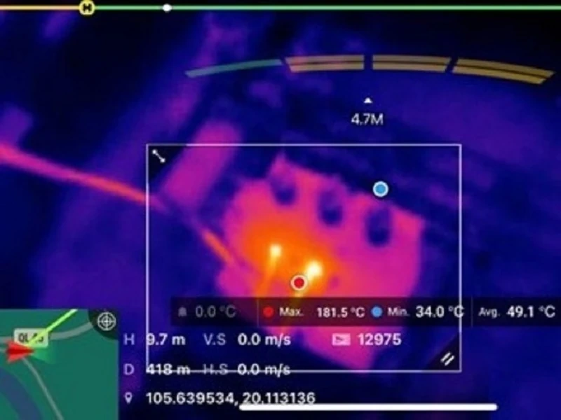 Điện lực Thạch Thành nâng cao hiệu quả quản lý vận hành hệ thống lưới điện từ thiết bị bay không người lái