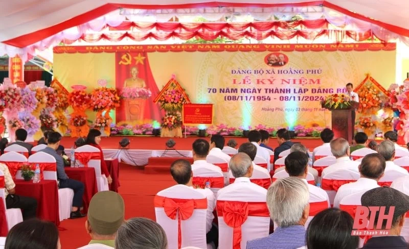 Đảng bộ xã Hoằng Phú kỷ niệm 70 năm ngày thành lập