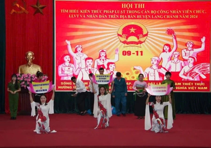 Lang Chánh: Hội thi kiến thức pháp luật trong cán bộ, công chức, viên chức, lực lượng vũ trang và Nhân dân