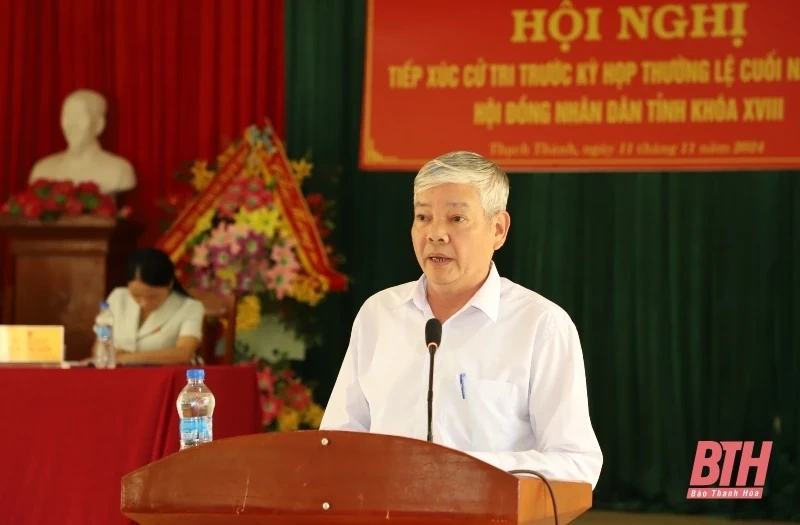 Cử tri huyện Thạch Thành kiến nghị đầu tư đường giao thông từ Thành Minh đi Thành Mỹ