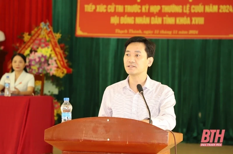 Cử tri huyện Thạch Thành kiến nghị đầu tư đường giao thông từ Thành Minh đi Thành Mỹ