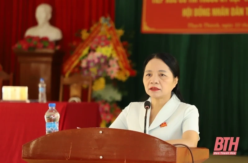 Cử tri huyện Thạch Thành kiến nghị đầu tư đường giao thông từ Thành Minh đi Thành Mỹ