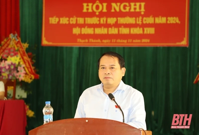 Cử tri huyện Thạch Thành kiến nghị đầu tư đường giao thông từ Thành Minh đi Thành Mỹ