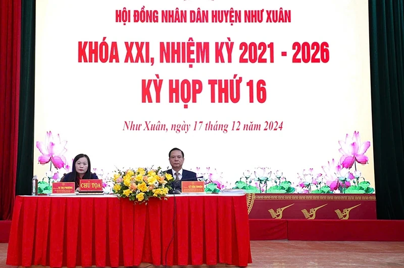 Kỳ họp thứ 16, HĐND huyện Như Xuân khóa XXI thông qua 7 Nghị quyết về phát triển kinh tế - xã hội