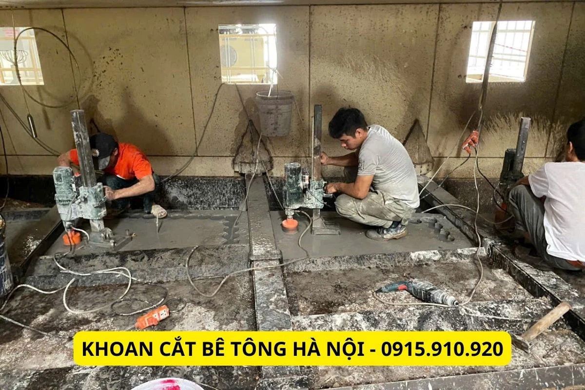 Danh sách 20 đơn vị khoan cắt bê tông uy tín giá rẻ tại Hà Nội