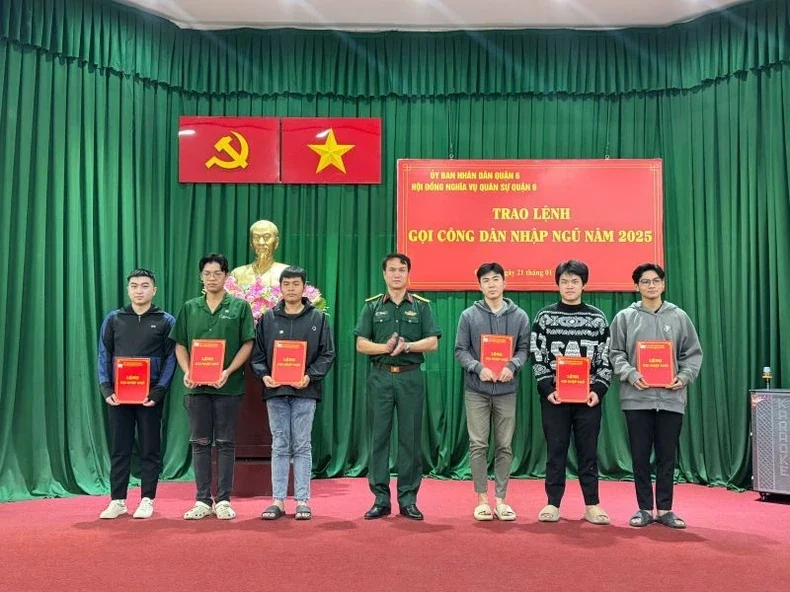 Lễ giao nhận quân trong cả nước sẽ diễn ra từ ngày 13 đến 15/2/2025