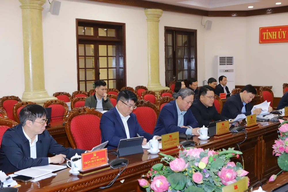 Hội nghị Ban Thường vụ Tỉnh ủy cho ý kiến vào Dự thảo lần 4 Báo cáo chính trị trình Đại hội Đảng bộ tỉnh lần thứ XX