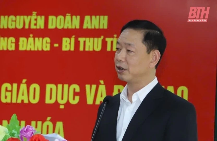 Bí thư Tỉnh ủy Nguyễn Doãn Anh làm việc với Sở Giáo dục và Đào tạo về tình hình phát triển giáo dục tỉnh Thanh Hóa