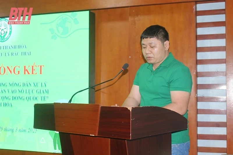 Tổng kết dự án “Tuyên truyền, vận động nông dân xử lý rác thải thân thiện với môi trường”