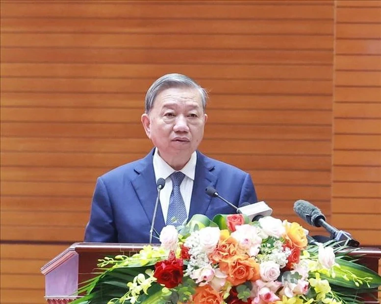 Tổng Bí thư Tô Lâm gặp mặt cựu chiến binh, cựu thanh niên xung phong, dân quân tự vệ