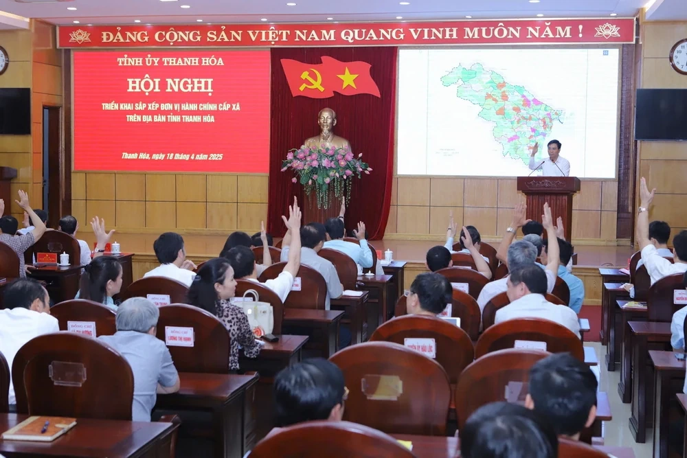 Sau sắp xếp, dự kiến Thanh Hoá còn 166 đơn vị hành chính cấp xã