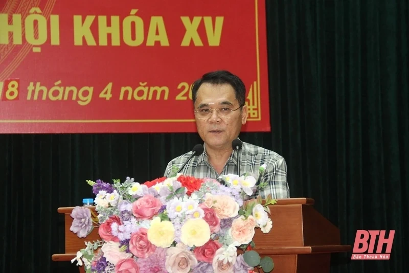 Đại biểu Quốc hội tiếp xúc cử tri TP Thanh Hóa