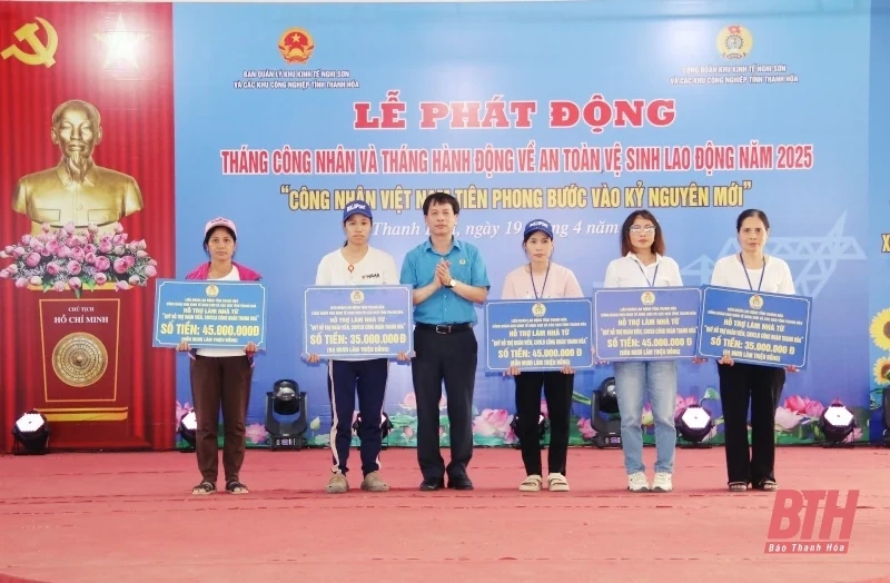 Công đoàn Khu Kinh tế Nghi Sơn và các khu công nghiệp phát động “Tháng Công nhân” năm 2025