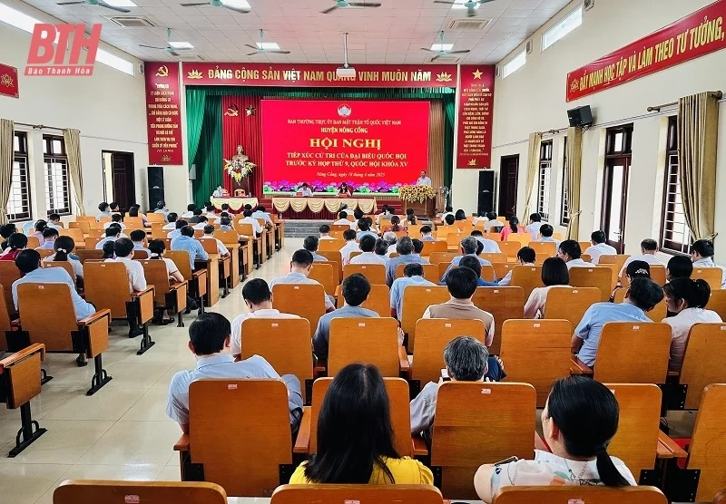 Cử tri Nông Cống kiến nghị với Đoàn ĐBQH nhiều vấn đề nổi cộm