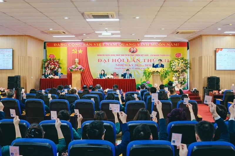 BIDV Thanh Hóa tổ chức Đại hội Đảng bộ lần thứ XII, nhiệm kỳ 2025-2030