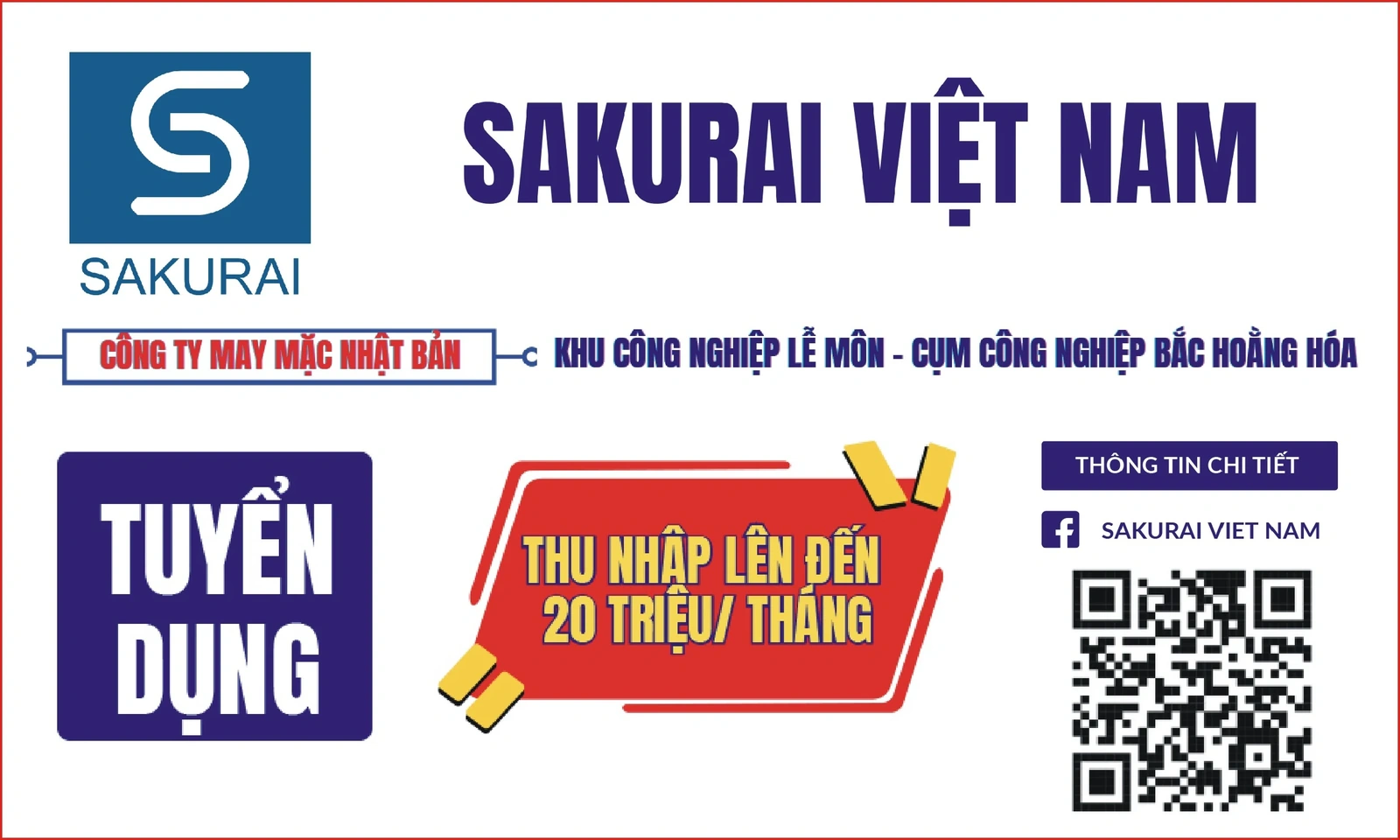 Thông báo tuyển dụng số lượng công nhân may công nghiệp