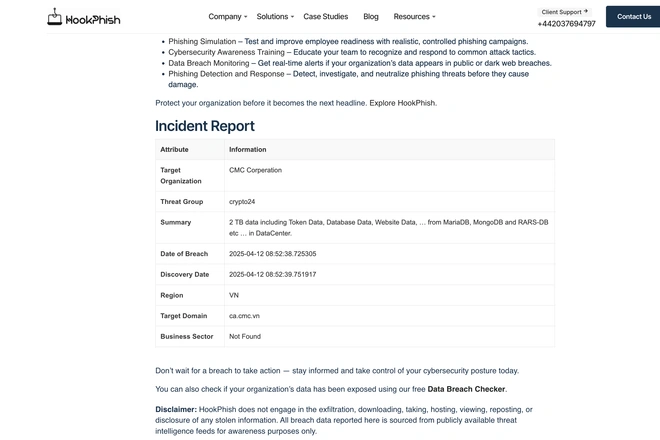 Một tập đoàn công nghệ lớn của Việt Nam bị tấn công bằng mã độc tống tiền