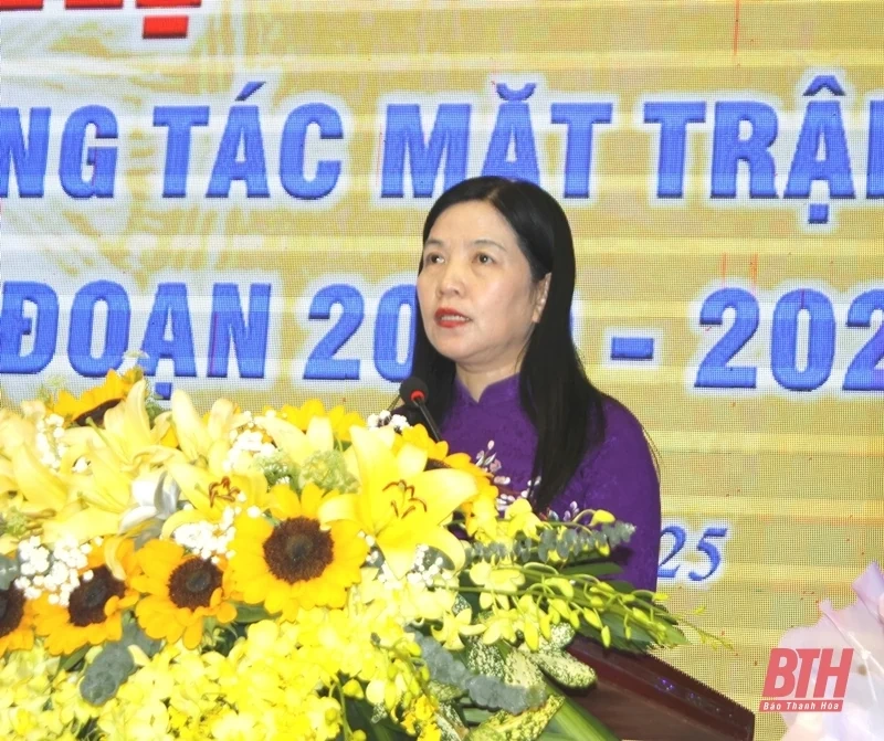 Biểu dương Trưởng ban Công tác Mặt trận tiêu biểu tỉnh Thanh Hóa, giai đoạn 2020-2025