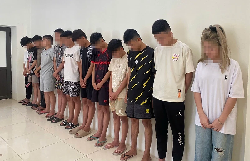 Tạm giữ hình sự các đối tượng gây rối trật tự công cộng tại phường Bắc Sơn