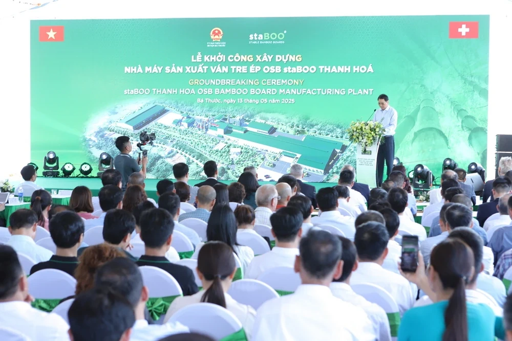 Khởi công xây dựng nhà máy sản xuất ván tre ép gần 3.200 tỷ đồng