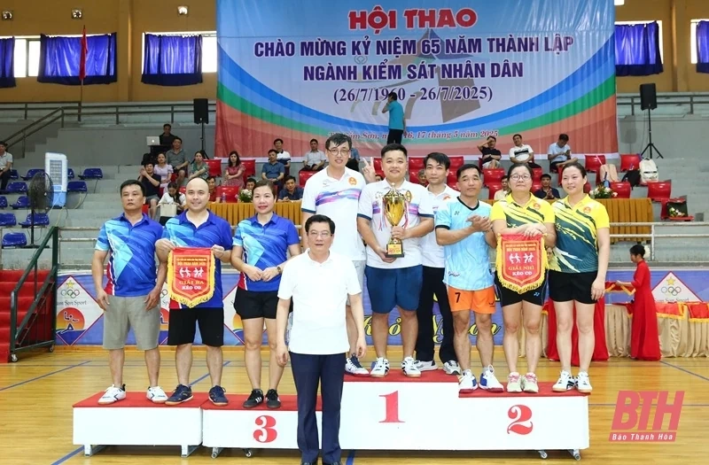 Bế mạc Hội thao ngành Kiểm sát Nhân dân hai cấp tỉnh Thanh Hóa năm 2025