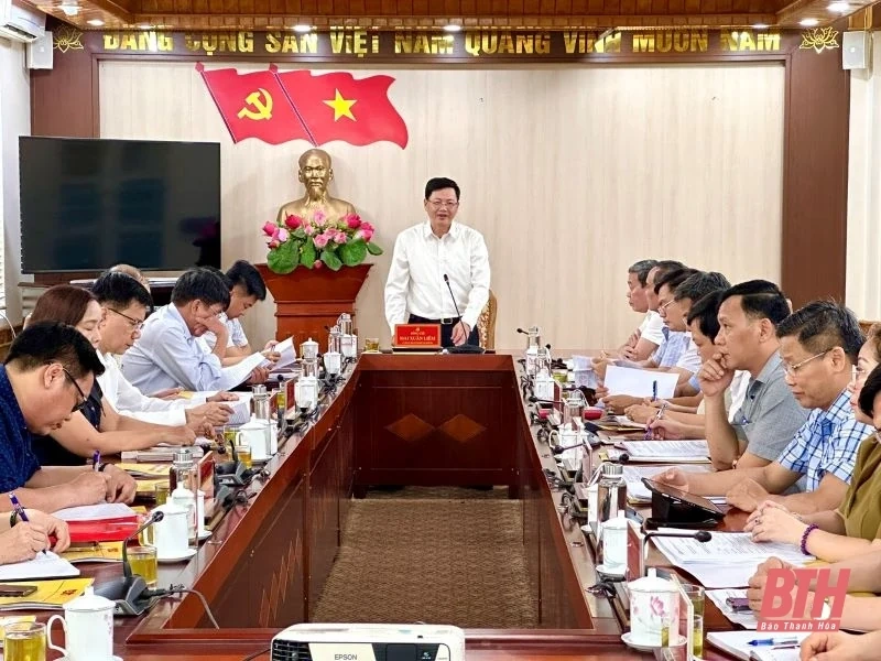 Kiểm tra, đôn đốc việc triển khai sắp xếp đơn vị hành chính cấp xã tại huyện Thọ Xuân