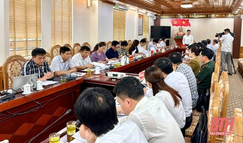 Kiểm tra, đôn đốc việc triển khai sắp xếp đơn vị hành chính cấp xã tại huyện Thọ Xuân