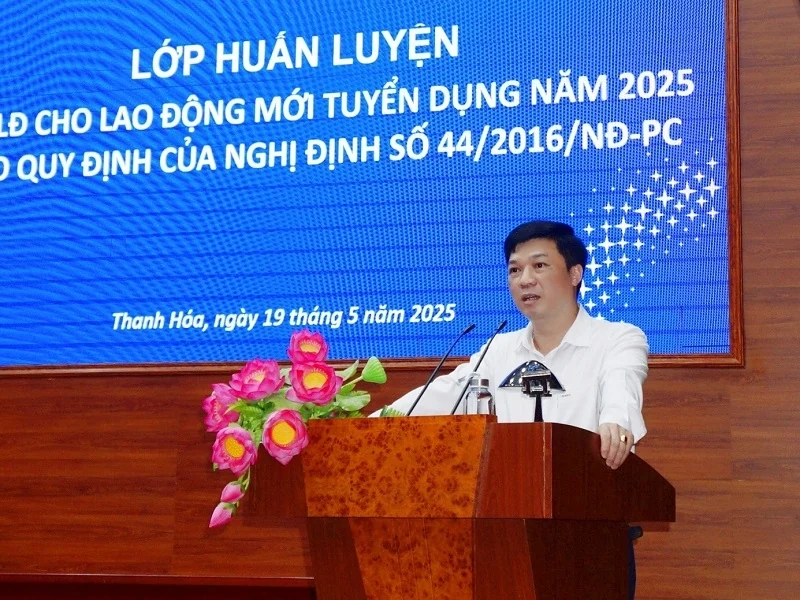 PC Thanh Hóa huấn luyện an toàn vệ sinh lao động cho lao động mới tuyển dụng