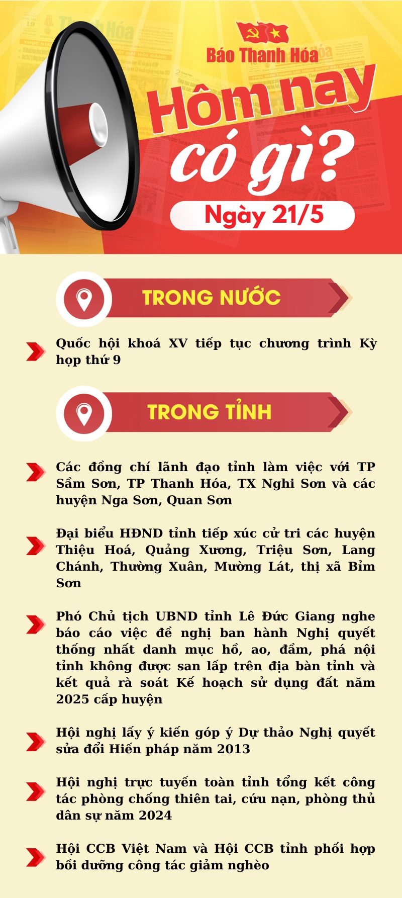 Hôm nay có gì? - Sự kiện nổi bật ngày 21/5/2025