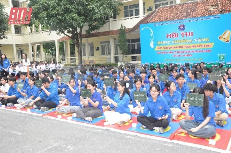Sôi nổi hội thi Rung chuông vàng Tuổi trẻ đoàn thanh niên UBND tỉnh tự hào, vững tin theo Đảng